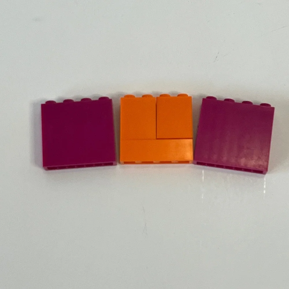LEGO The LEGO Movie 2 Queen Watevra Wa'Nabi Face Bricks Magenta Orange 3 Piece